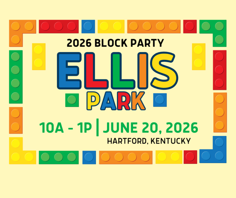 Decorative image only with lego boarder and event information as listed